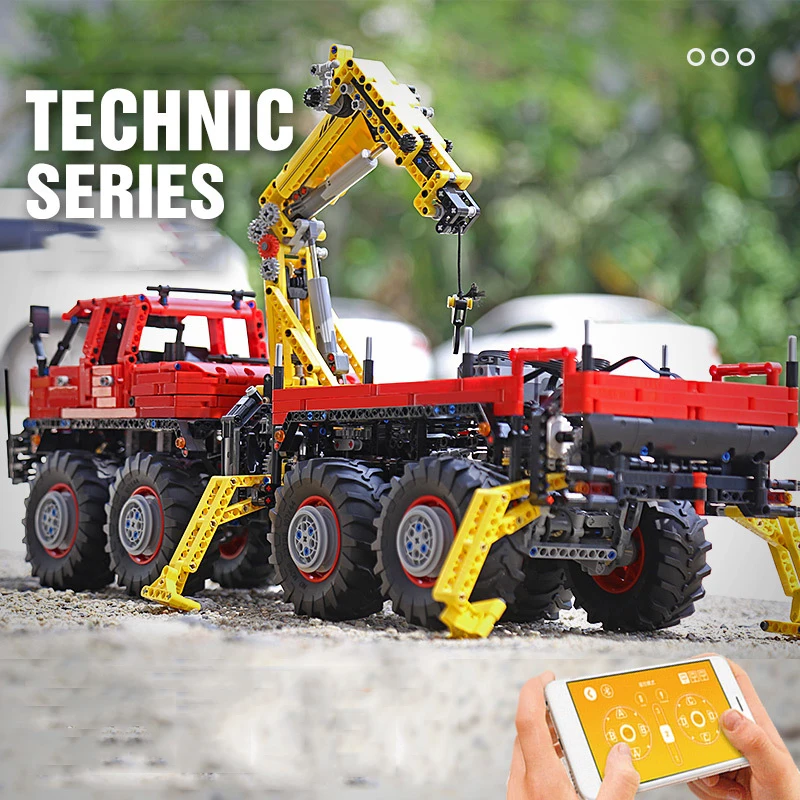 3053 шт. RC техника шарнирный 8 × внедорожников и MOC 15805 с мотором строительный блок
