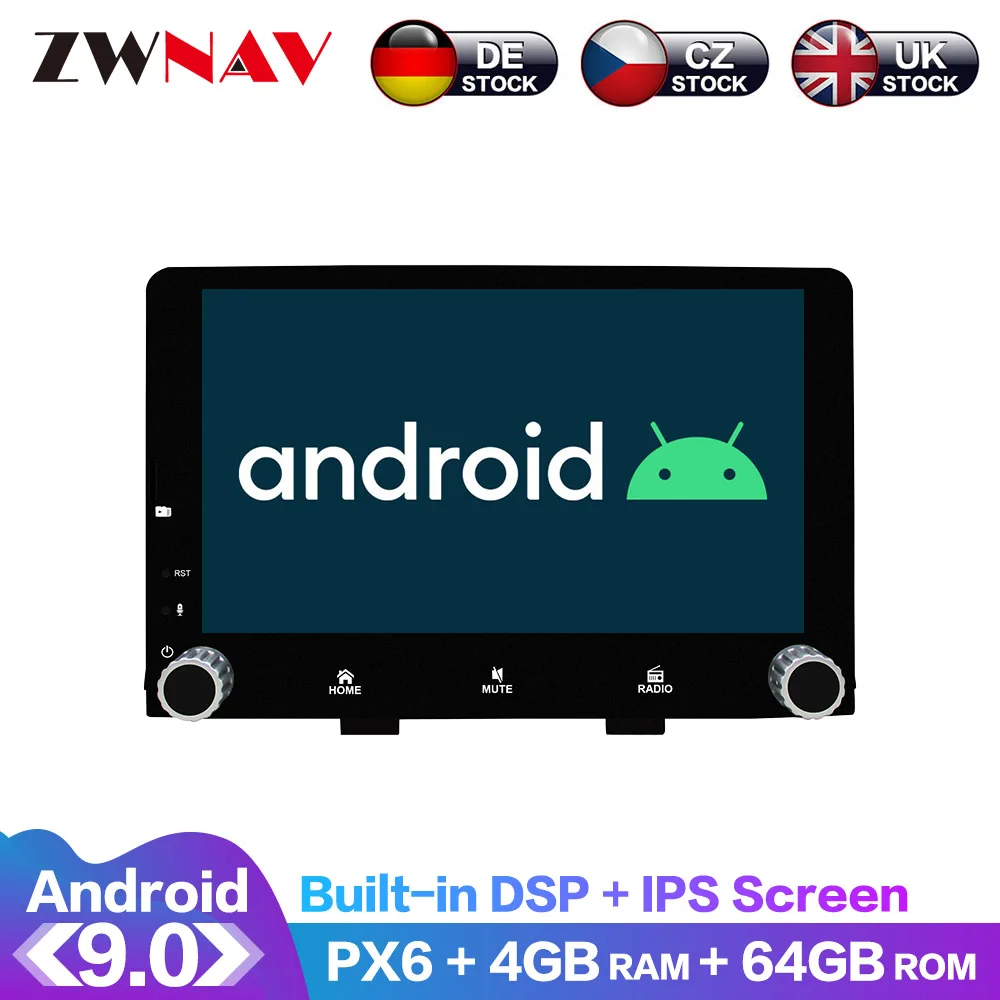 Android 9 0 IPS экран PX6 DSP для Kia rio 2017 2018 2019 2020 автомобильный DVD плеер GPS мультимедиа радио
