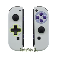 extremerate snes style soft touch controller housing d pad version with full set buttons for nintendo switch joycon