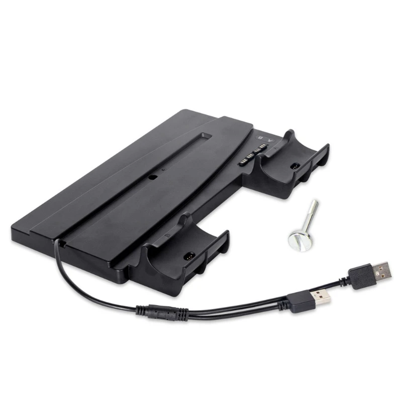 

Dual Dock Cradle Charging Station Compatible with PS5 Wireless Controller Charger With Led Indicator USB Charge Storage rack