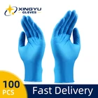 Лидер продаж, нитриловые перчатки Xingyu, темно-синие бытовые пищевые механические лабораторные перчатки, одноразовые синтетические нитриловые перчатки