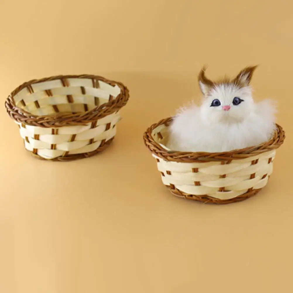 Милая мультяшная игрушка животное плюшевая мини корзина кошка кролик собака