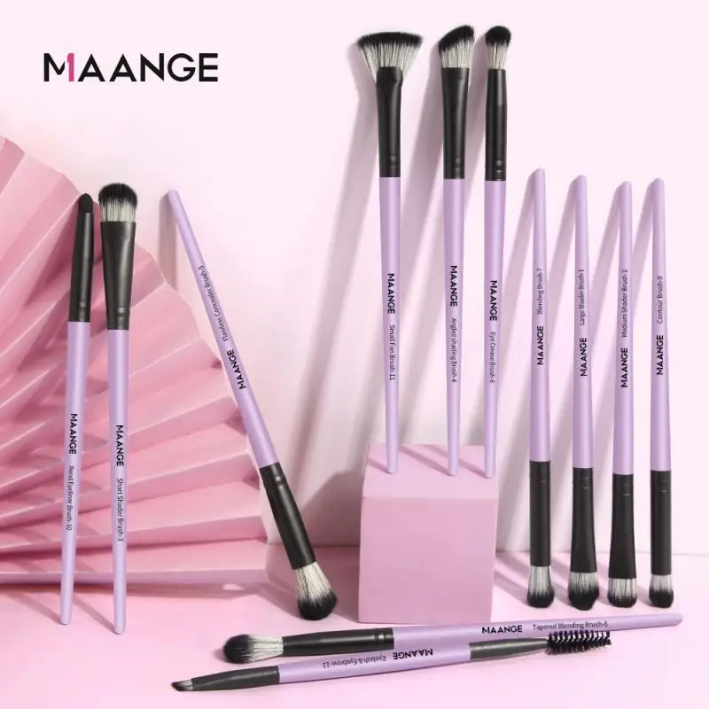 

12pcs Makeup Brushes Set Eye Shadow Blending Eyeliner Eyelash Eyebrow Blush Make Up Brush Tools Double-headed Brushes Maquiagem