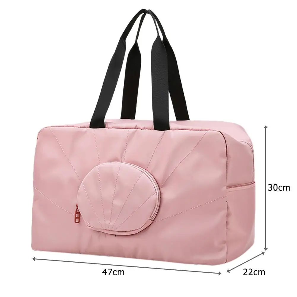 

Large Capacity Shoulder Bag Back Lever Insertion Design Oxford Unisex Fitness Sports Totes Travel Handbag 47x30x22cm