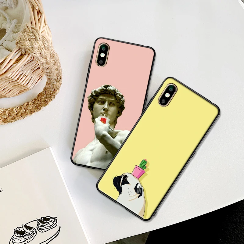 For Xiaomi Redmi Note 8 Case Silicone TPU Soft Cases on Funda Xiomi Coque Note8 Phone Bumper Cover capa cartoon para | Мобильные