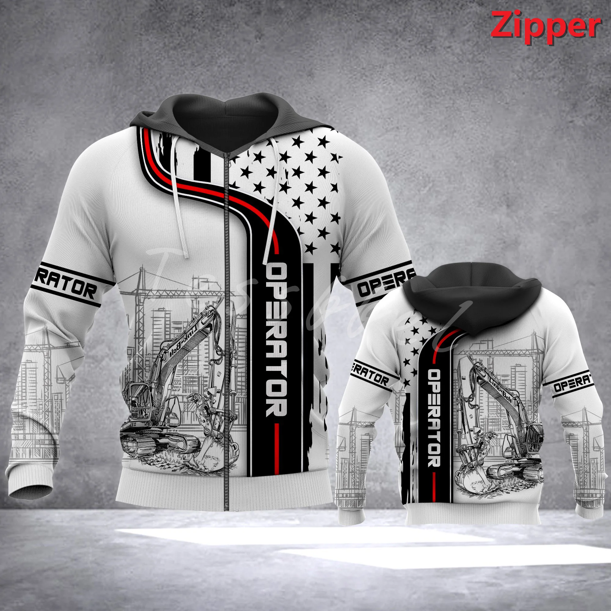 Tessffel экскаваторщика 3D с принтом модная мужская куртка для активного отдыха