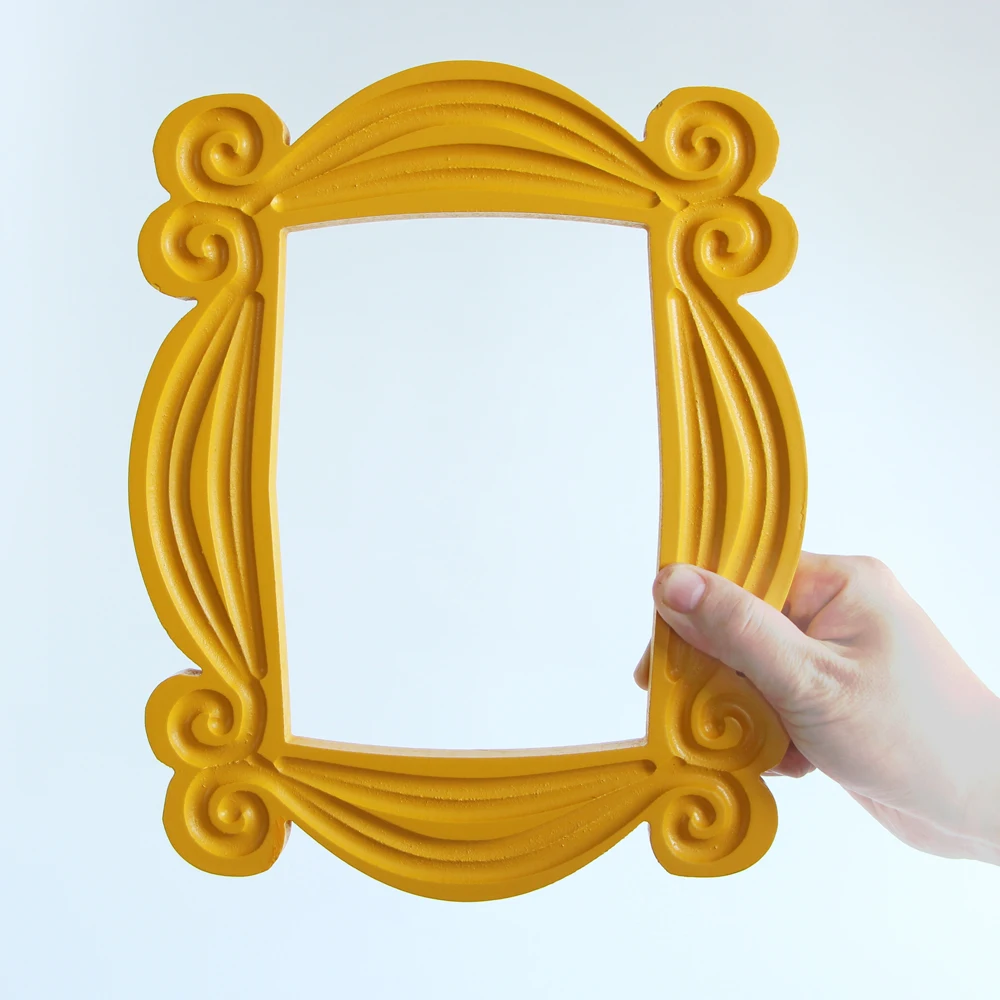 Série de tv Amigos Artesanal Monica Porta Quadro Madeira Amarelo Mon Photo Frames Collectible Decoração Casa Coleção Presente wf