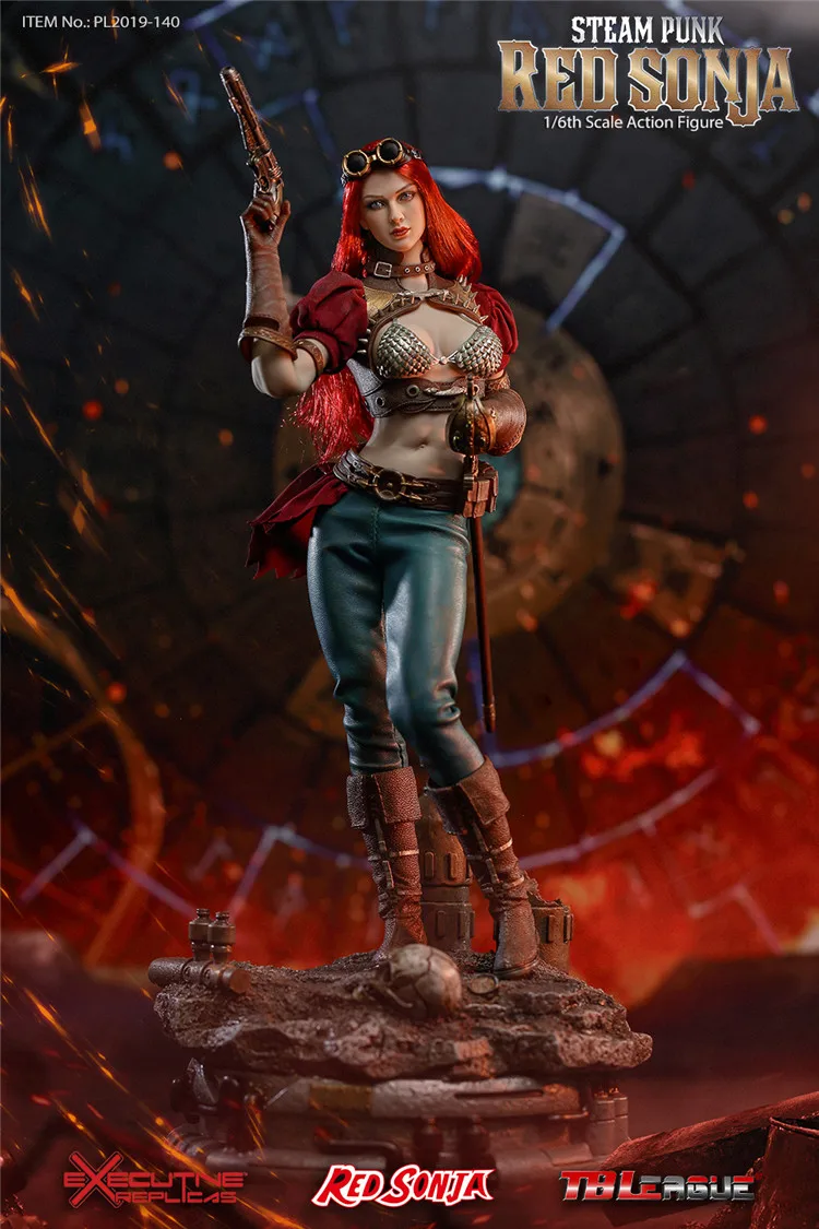 PHICEN TBLeague 1/6 весы PL2019-140 пара панк красный Sonja женские коллекции экшен-фигурок(без основания