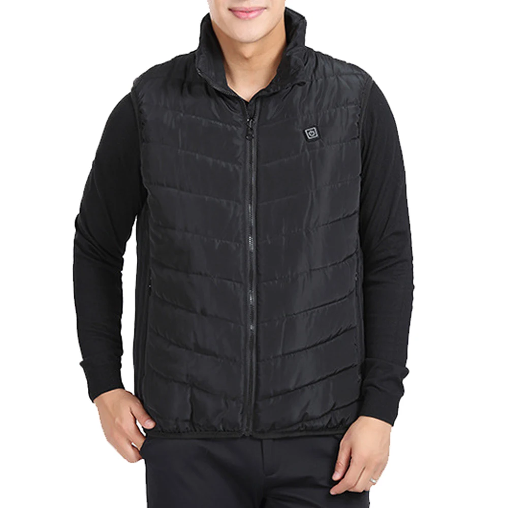 Лидер продаж 2019 зимнее пальто Мужской легкий изолированный жилет с подогревом