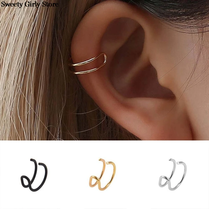 Клипсы-манжеты для ушей 5 шт./компл. женские модные серьги-клипсы без пирсинга