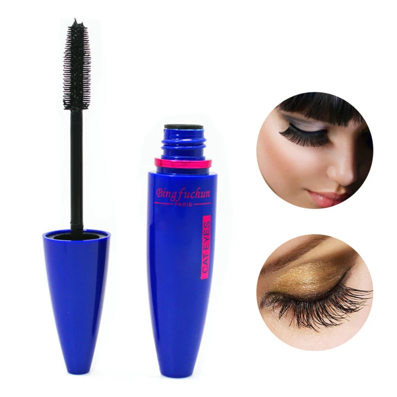 1pc Black Fiber Lash Mascara waterproof anti sweat Curling Lengthening Thick Waterproof Colossal mascara TSLM1 |
