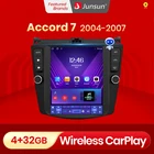 Junsun для Tesla Style Android Auto 4G беспроводной Carplay DSP автомобильный радио мультимедийный плеер для Honda Accord 7 2004-2007 no 2din
