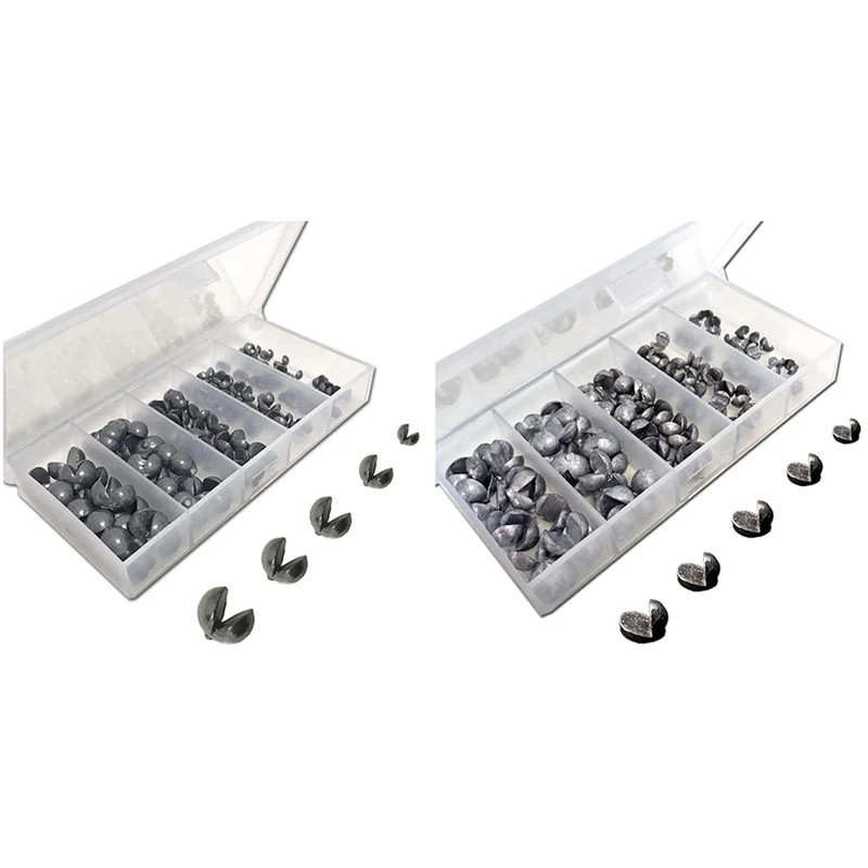 

100 шт Круглые Разделение в форме шара, без свинца, без Рыбалка Вес Яйцо Грузила для лески, съемный укус Разделение-Shot рыболовные снасти