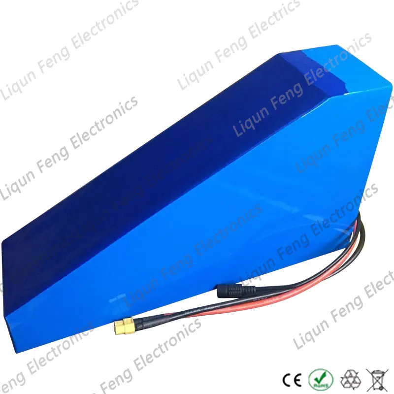 Оригинальный треугольный Аккумулятор для электровелосипеда 60 В 30 А/ч 20 72 в 25