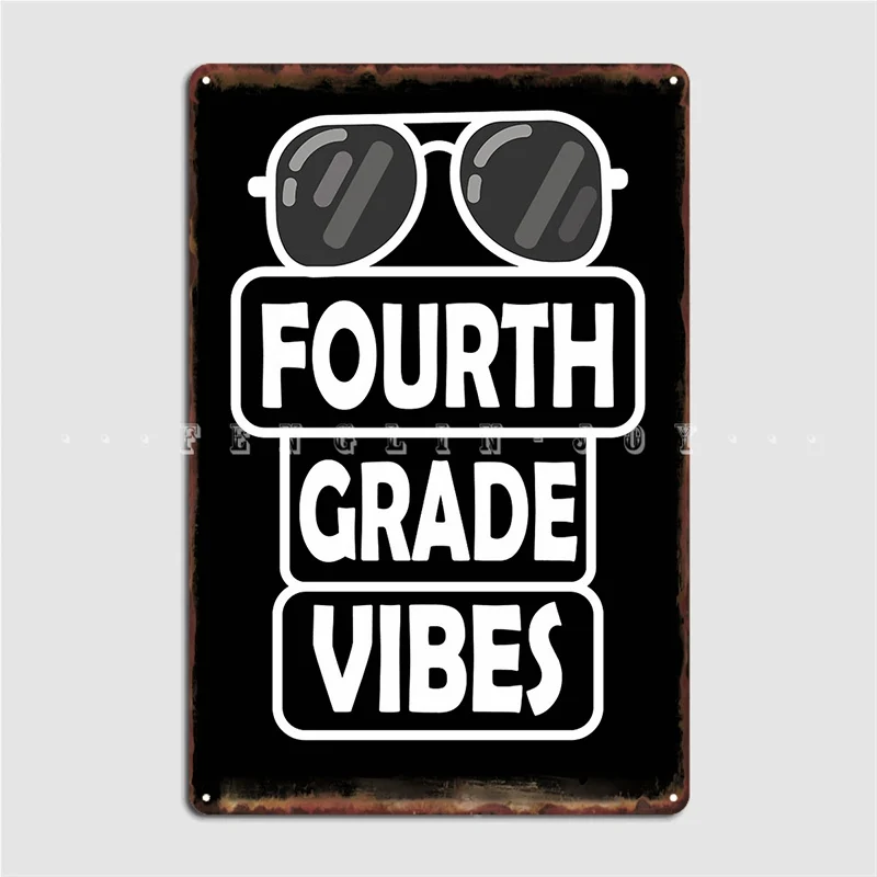 

Плакат четвёртого класса Vibes, металлическая табличка, кинотеатр, гостиная, пещера, паб, создание тарелок, жестяные плакаты