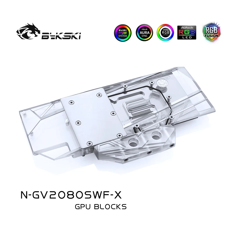 bykski n gv2080swf x full cover gpu water block for gigabyte rtx208020702060 super gamingwindforce oc 8g graphics card cooler free global shipping
