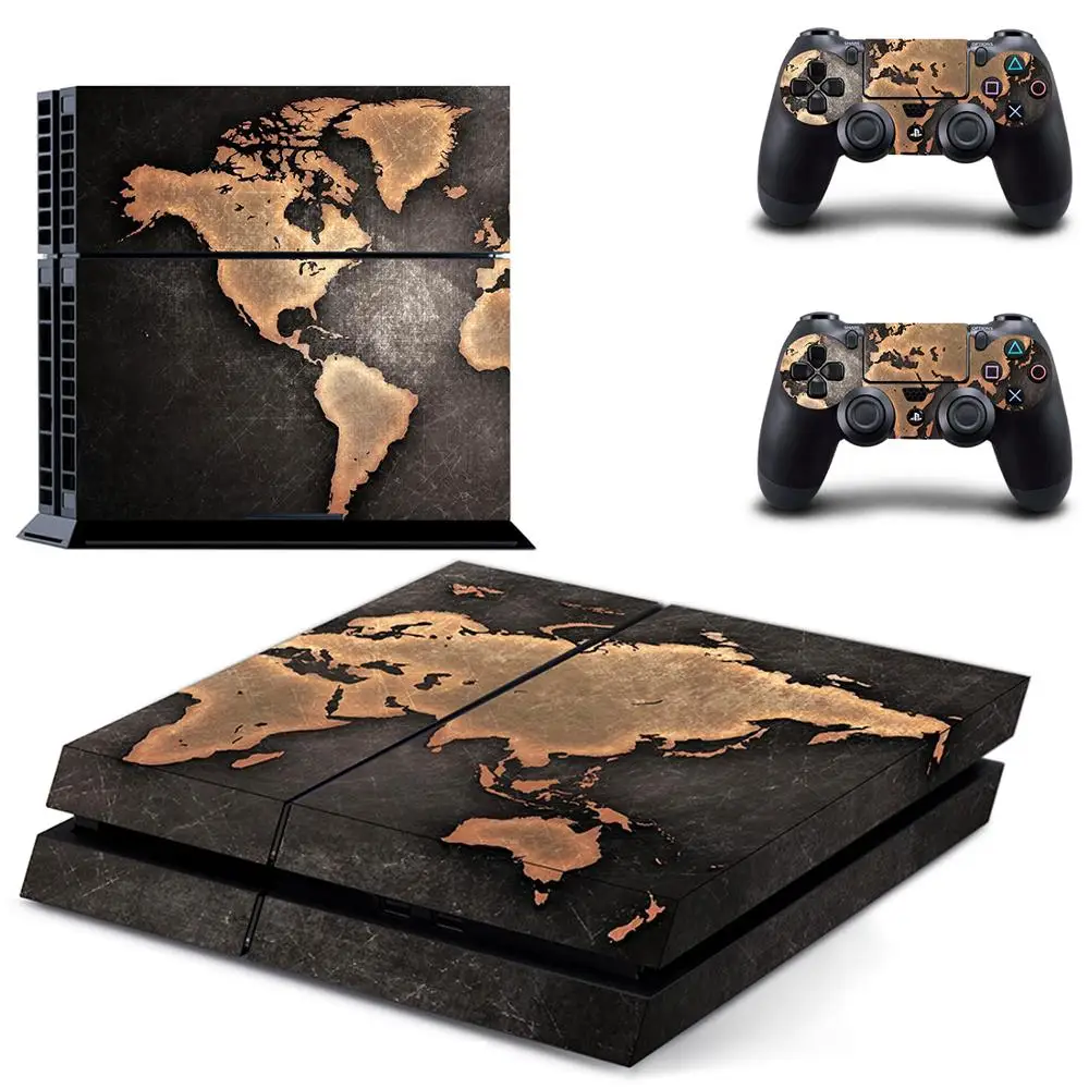 

Стильные наклейки для консоли Playstation 4 и 2 контроллера, стиль 1