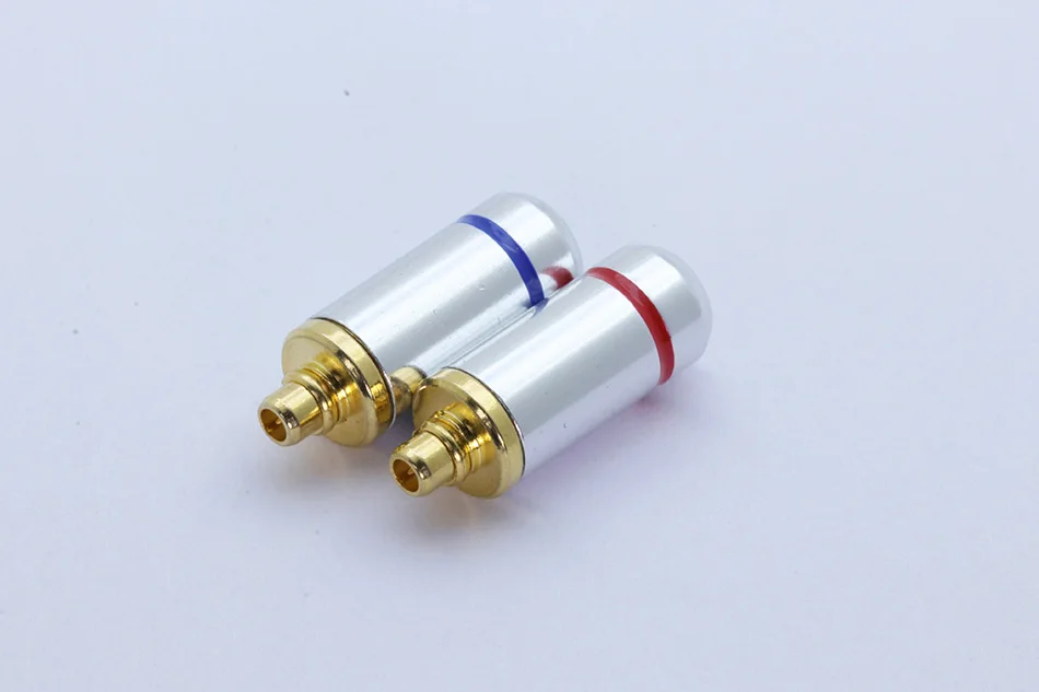 2 шт. разъем MMCX, штырек MMCX вилки для Shure ED5 SE535, чистая медь с позолоченным разъем MMCX