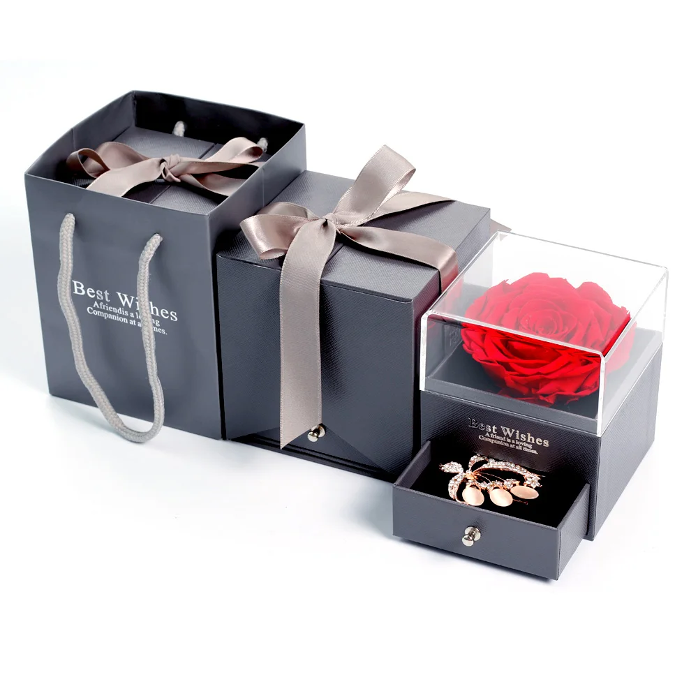 Шкатулка для ювелирных изделий модная коробка с розой красота и чудовище розы