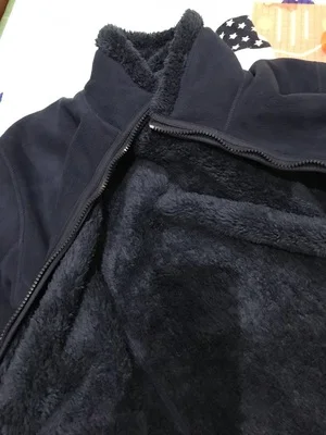 Winter Large Size Plus Velvet Reversible Jacket Men Women Outdoor Trekking Hiking Climbing Coat Sports Thermal Fleece Clothes