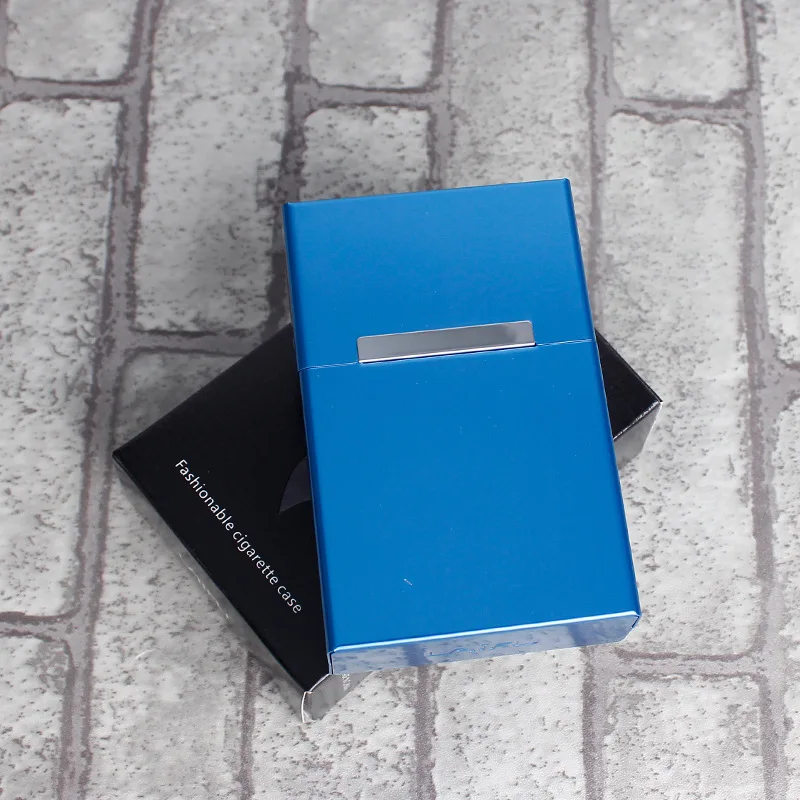 Портсигар чехол шлифованный алюминий металлический Карманный портсигар
