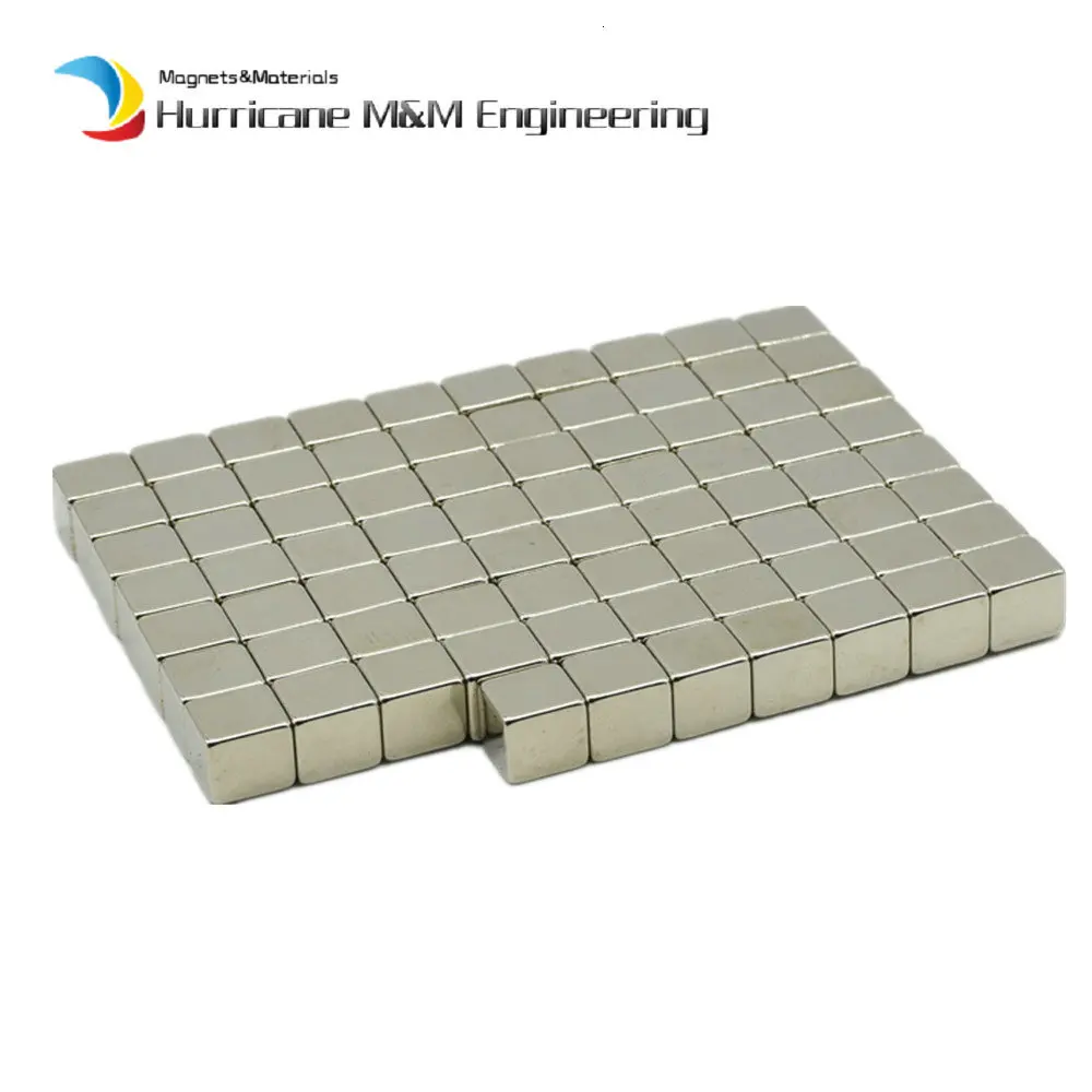 NdFeB кубики 9x8x8 мм маленький магнит супер сильный Неодимовый Постоянный N35AH Магниты редкоземельные магниты 100 шт