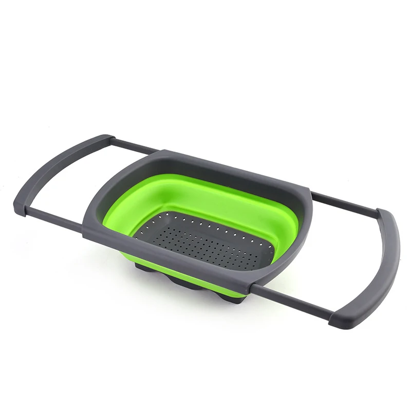 Две формы набор складной кухонный дуршлаг для фруктов и овощей промывочная