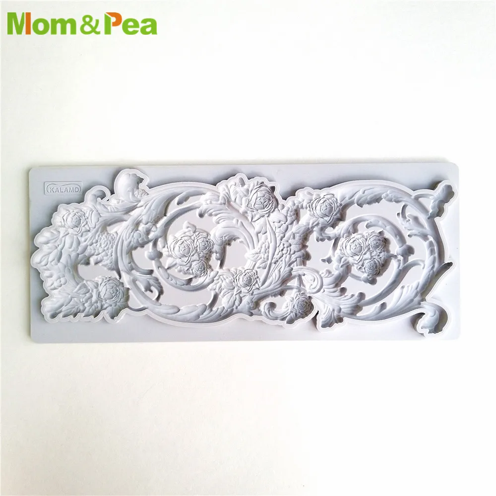 Силиконовая форма для украшения торта Mom & Pea GX83 3D в виде помадки пищевая