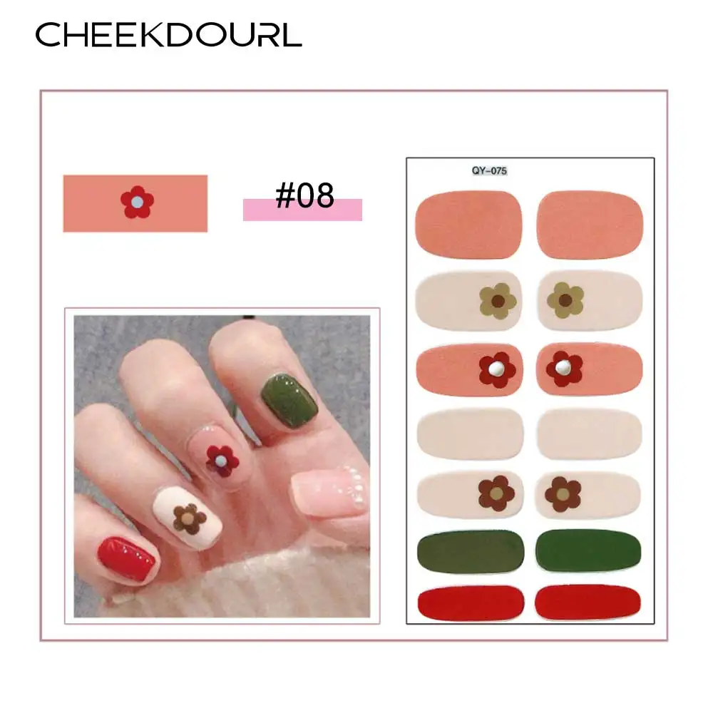 

CHEEKDOURL Nail Sticker Multicolor Style Nail Art Decoration Gel Polish Sticker Manicure DIY