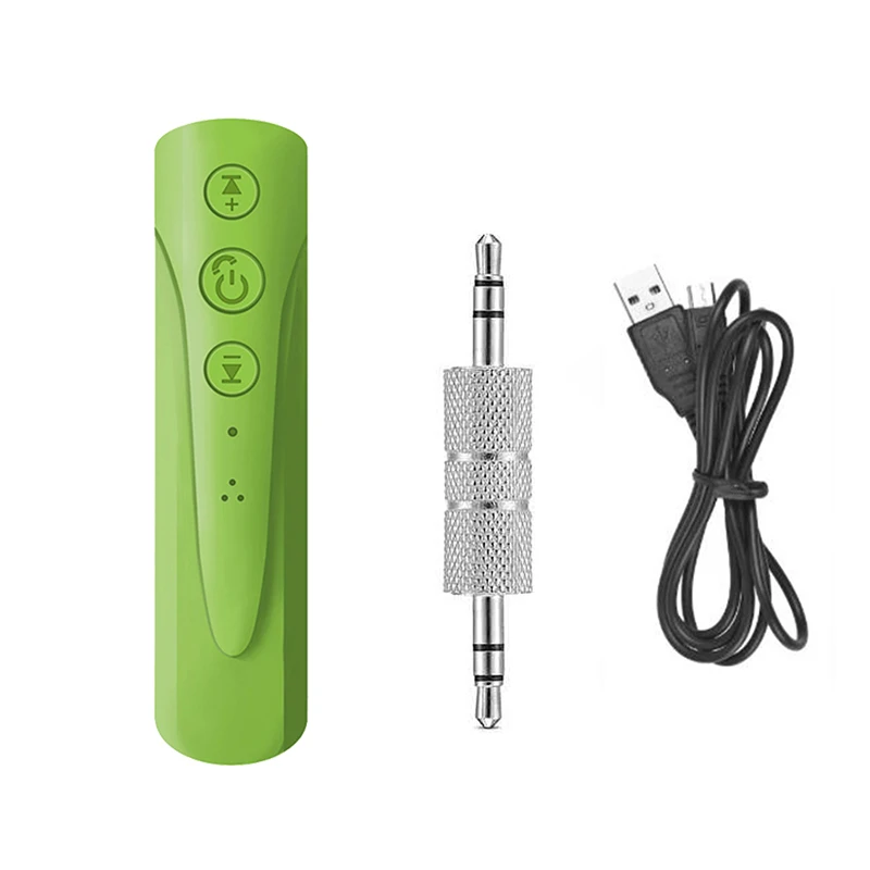 Green Bluetooth 4,1 приемник 3,5 мм разъем Aux аудио приемник адаптер для телефона наушники Беспроводная Музыка MP3 Bluetooth автомобильный комплект адаптер - Цвет: Green