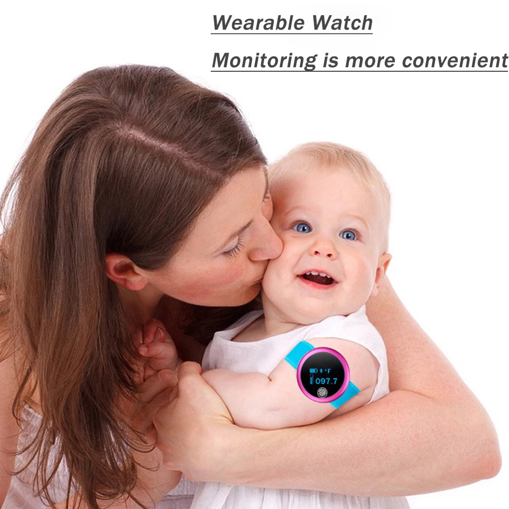 Умные часы с термометром в режиме реального времени монитор непрерывной