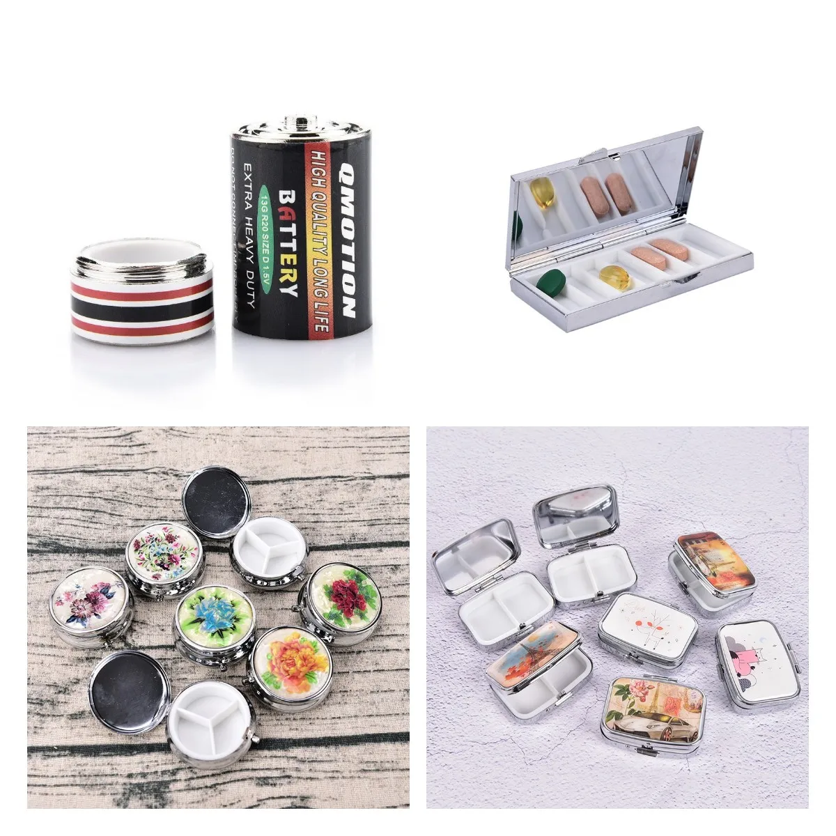 1 шт. Творческий Скрытая деньги контейнер для монет Чехол таблетки коробка