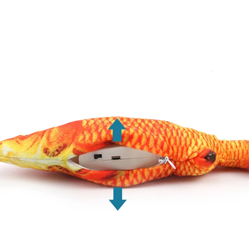 

Electronic Pet Cat Toy Electric USB Charging Simulation Fish Toys for Dog Cat Chewing Playing Biting Supplies