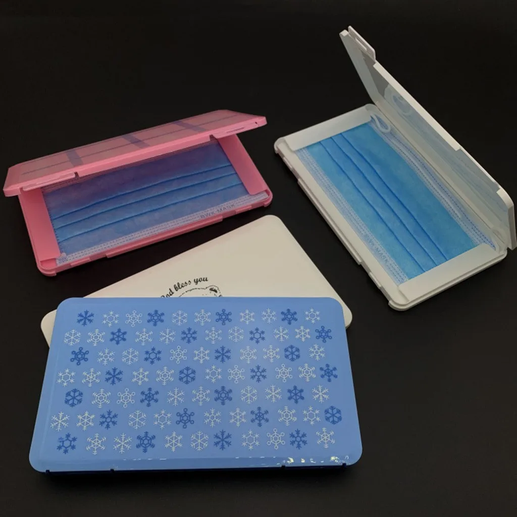 Экономит маски коробка pp для хранения Портативный чехол Студенческая с маской