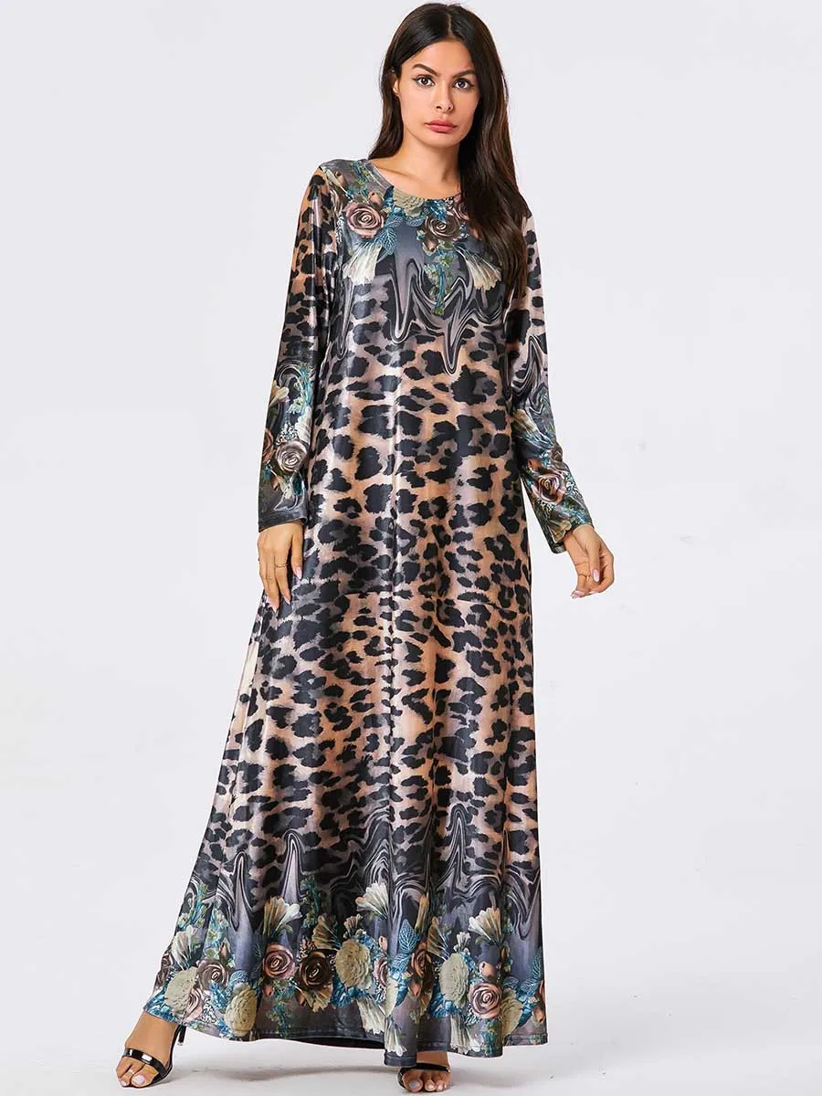 Мусульманская одежда винтажное бархатное мусульманское платье женское большое