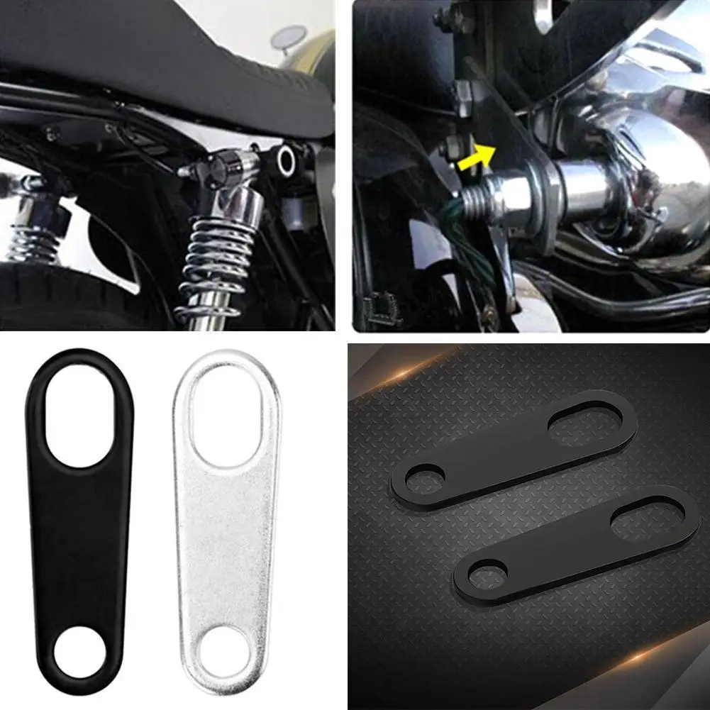 

2PCS Universal Motorcycle Turn Signal Lights Brackets Motorbike Indicator Lamps Holder Fork Lamp Mount Clamps Metal Accessories