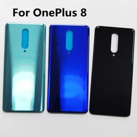 glass for oneplus 8 back battery cover door rear glass replacement part battery cover 18 housing case