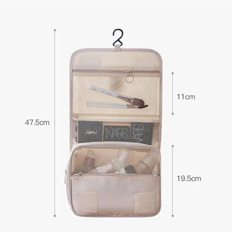 Женский органайзер для макияжа портативная простая сумка косметики большой