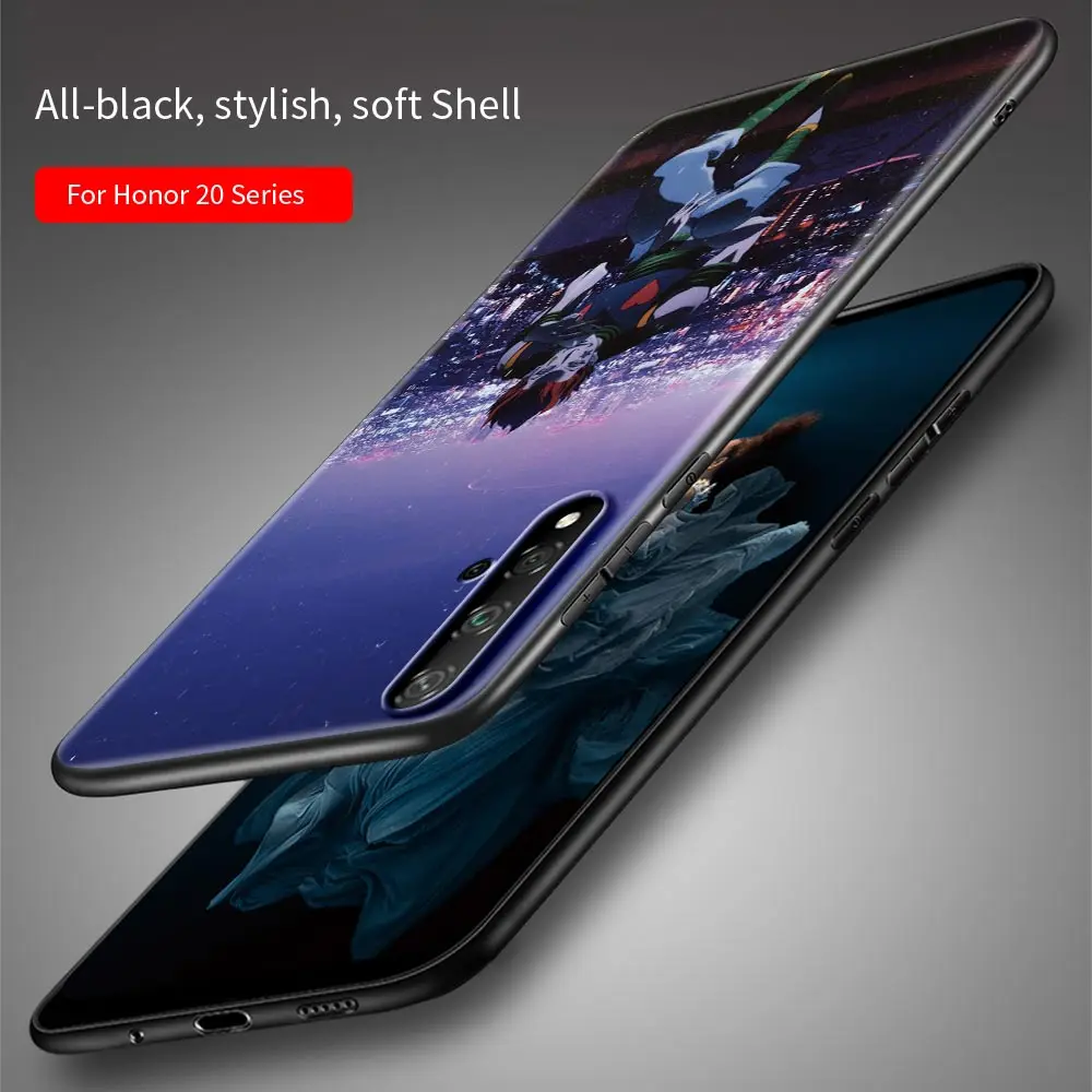 

Silicone Black Case For Huawei Honor 20 Pro 30 9X Lite Play 9A 9S 8X 30i X10 Max 5G Youth Back Cover Hisoka Hunter Anime