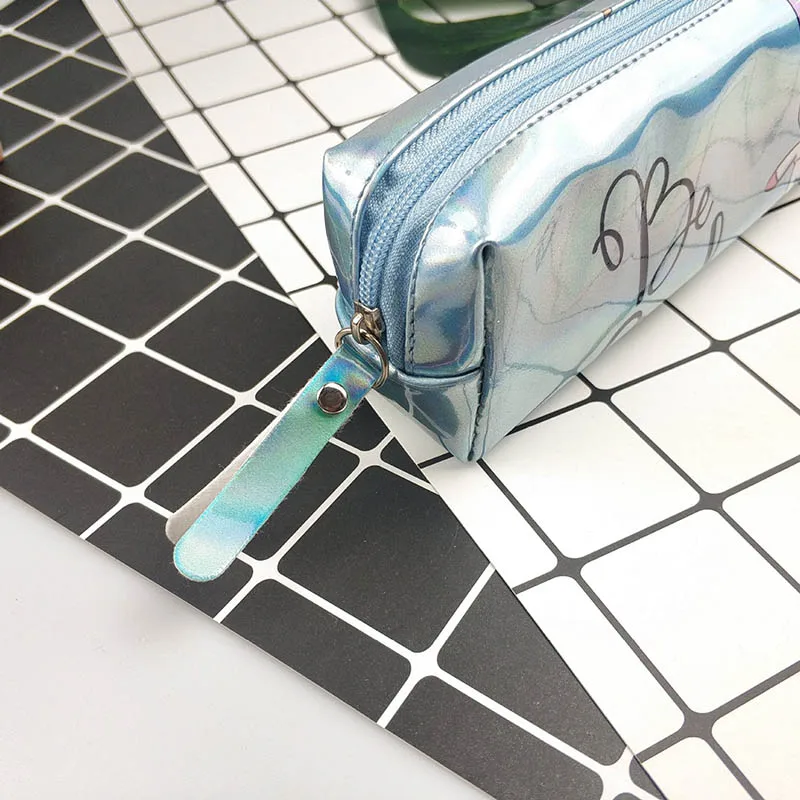 Милый Единорог лазерный Карандаш Чехол Kawaii сумка для карандашей пакет ручка