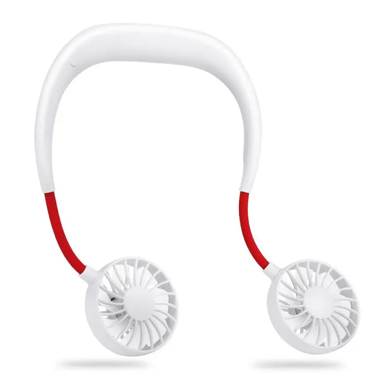 

Hands-free Neck Band Hands-Free Hanging USB Rechargeable Dual Fan Mini Air Cooler Summer Portable U50D