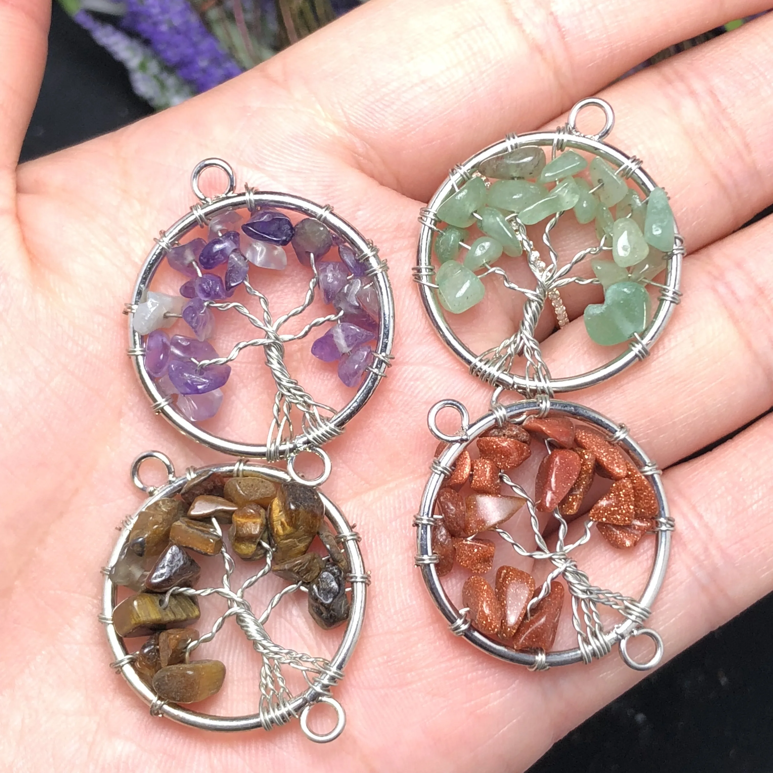 Новый продукт! Серебряные серьги с натуральным кристаллом подвеска для браслета