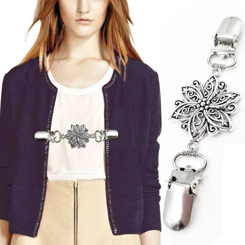 Зажимы для кардиганов рубашек застежки женщин жилет свитер шаль утка зажимы в