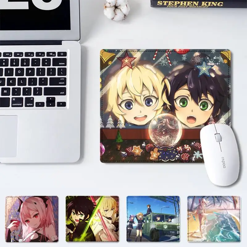 

Personalized Owari No Seraph Mouse Mat mouse non-slip pad player pad small size rubber Gaming mouse Pad office Desk Mat