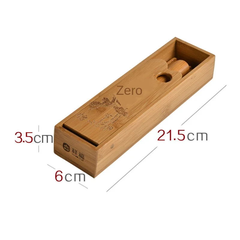 Tang Feng Song Yun-abrazadera de t&eacute; de bamb&uacute; para seis Caballeros, cuchara de t&eacute; para Ceremonia de t&eacute;, Accesorios para Juego de t&eacute; de Kung Fu, Siteel-3