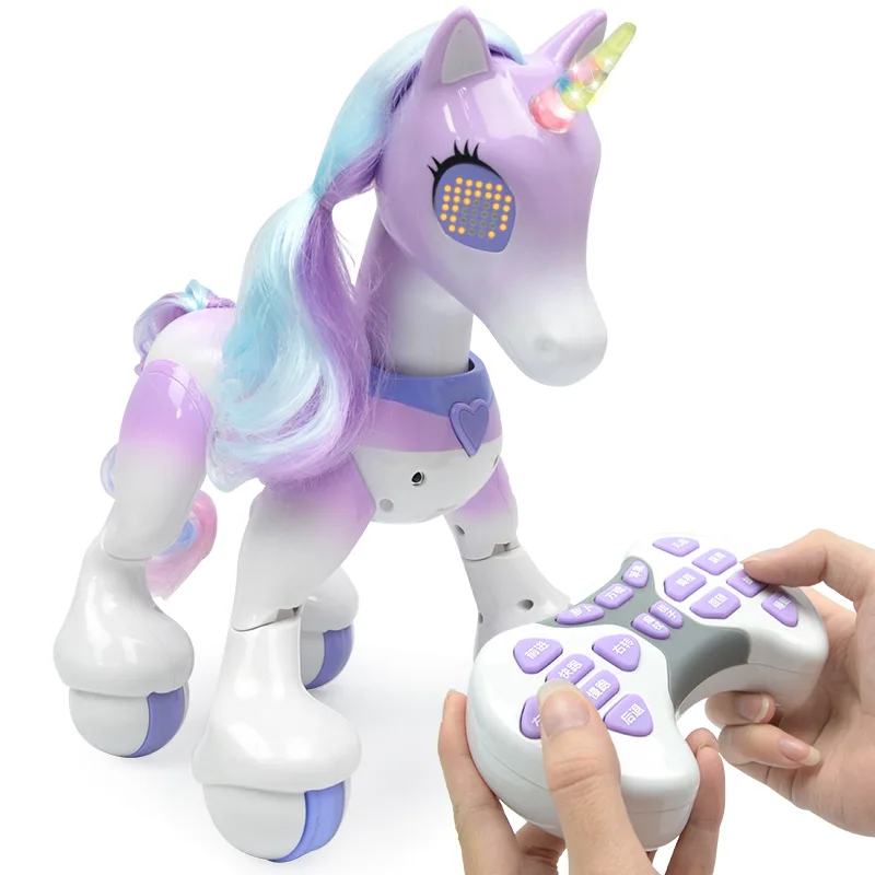 Electric Smart Horse Unicorn Toy For Children Remote Control Robots New Unicorn Touch Induction Electronic Pet Educational Toys enlarge