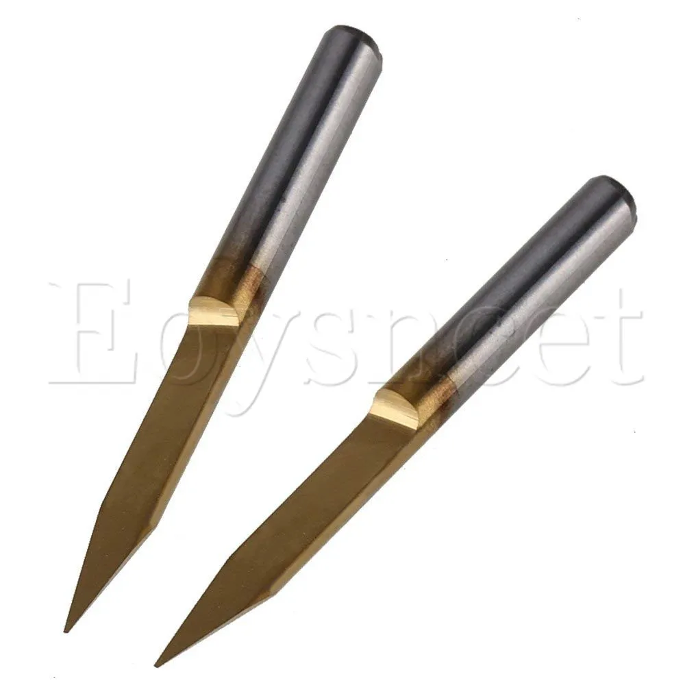

10 x Titanium Coated Carbide PCB Engraving CNC Bits 30 Degree 1/8" Shank 0.3mm