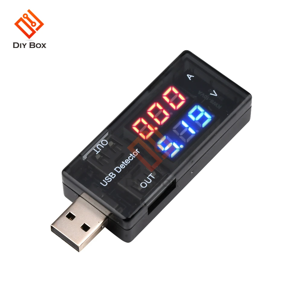 С двойным выходом USB тестер мобильных Мощность зарядный детектор двойной Дисплей