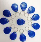 10 шт.компл. 125 кГц Rfid-брелок, Бесконтактный TK4100 RFID-брелок, брелок для ключей, управление доступом, смарт-карта синего цвета