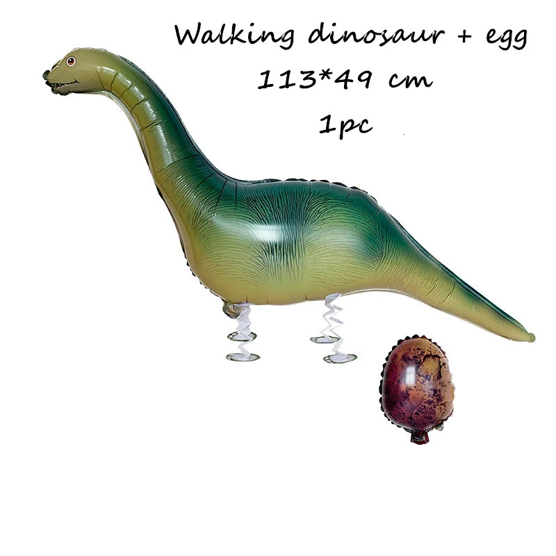 Walking dinosaurs 1 шт гуляющий динозавр фольга гелиевые шары мальчики дети ребенок душ лес джунгли животные тематическая вечеринка на день рождения украшения принадлежности - Цвет: Walking dinosaurs